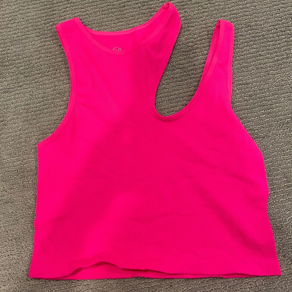 Neon pink top